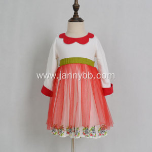 Jannybb sale viscose print mesh baby girl dresses